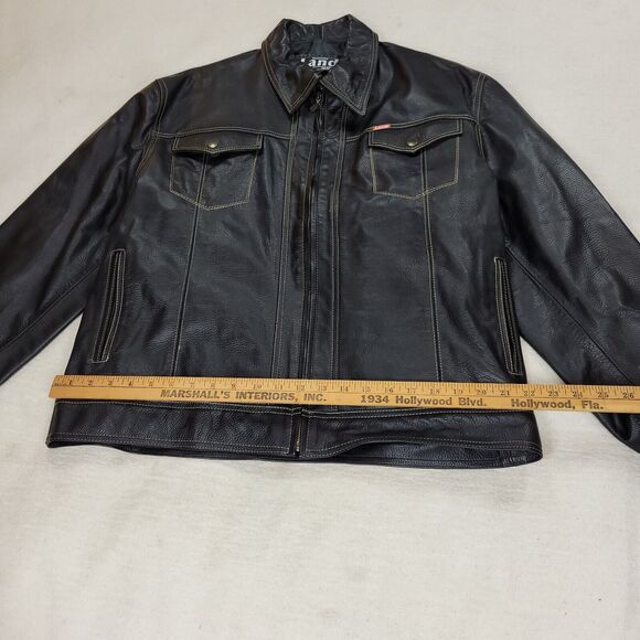 Vintage Wilsons Maxima Jacket Womens Sz Large Black Leather Motorcycle Gorpcore - Picture 4 of 16